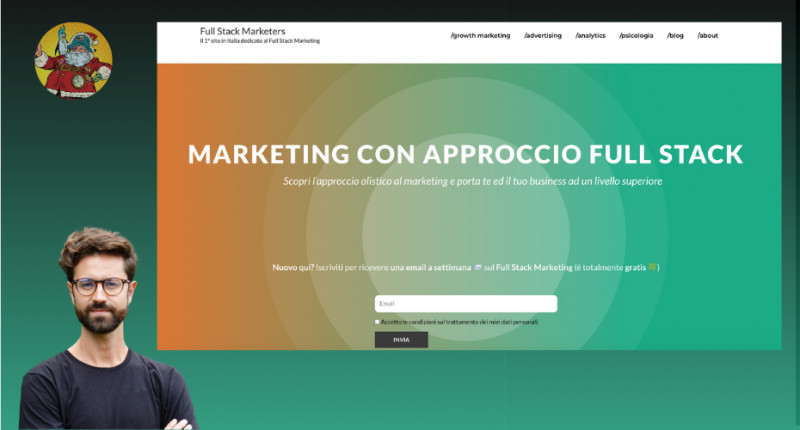 Arriva anche in Italia un sito interamente dedicato al Full Stack Marketing che vuole far conoscere il potenziale di questo nuovo approccio olistico al mondo del marketing. Il suo fondatore è siciliano, la sua missione aiutare aziende e professionisti a crescere con l'approccio Full Stack Marketing.