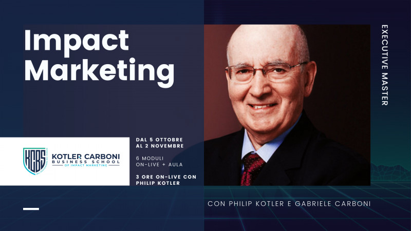 Kotler apre la sua business school in Italia, la sede è nel Metaverso. Si chiama Kotler-i Carboni Business School, dove si impara cos’è e come si mette in pratica il marketing ad impatto