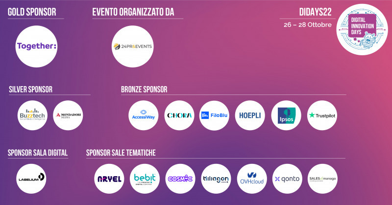 In sala plenaria due intense giornate il 26 e il 27 ottobre dove, nell’era post social media, si discuteranno nuovi linguaggi della società e delle organizzazioni, nuovi stili di vita e di lavoro, con l’obiettivo di delineare un ecosistema sociale ed economico inclusivo, con le Persone al centro, legate da interconnessioni virtuose, potenziate dall'innovazione digitale. Negli stessi giorni, nelle Sale Verticali si esplorerà il mondo Digital attraverso gli esperti di Social Media, Web Marketing, E-commerce e Influencer Marketing. Non mancheranno workshop a numero limitato di partecipanti, per favorire l’interazione e il confronto su temi molto specifici. Il 28 ottobre tutti e solo online per parlare di sostenibilità, innovazione tecnologica, in-formazione e fintech.