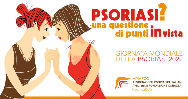 In occasione dell’edizione 2022 della Giornata Mondiale della Psoriasi, l’Associazione Psoriasici Italiani Amici della Fondazione Corazza (APIACO) lancia la campagna di sensibilizzazione “La psoriasi? Una questione di punti in vista” e la presentazione live demo del “Digital Care Program per la gestione della psoriasi”, la prima soluzione di telemedicina  dedicata ai percorsi di cura per questa specifica patologia. Infine, la settimana della teleconsulenza dermatologica gratuita e, a Bologna, l’Open day di screening gratuito: appuntamento sabato 29 ottobre in piazza del Nettuno, in orario 9 -13.