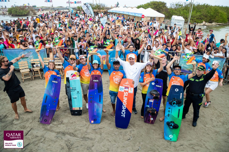 Dall'1 al 5 marzo, Salinas del Rey (Colombia) è diventata per il secondo anno consecutivo la capitale mondiale del kitesurf; i migliori 40 kitesurfer del mondo nelle categorie maschile e femminile ne hanno calcato le spiagge durante la seconda tappa della GKA Freestyle Kite World Cup 2023.