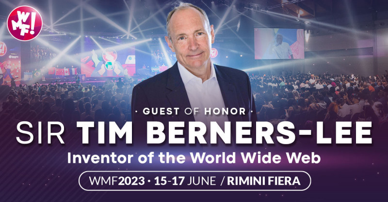 La prossima edizione del WMF - We Make Future, Fiera Internazionale e Festival sull’Innovazione tecnologica e digitale (15-17 giugno, Fiera di Rimini) avrà l’onore di ospitare sul Mainstage Sir Tim Berners-Lee. L’inventore del World Wide Web, che ha contribuito a rivoluzionare la società in cui oggi viviamo, sarà in presenza sul palco principale del Festival.