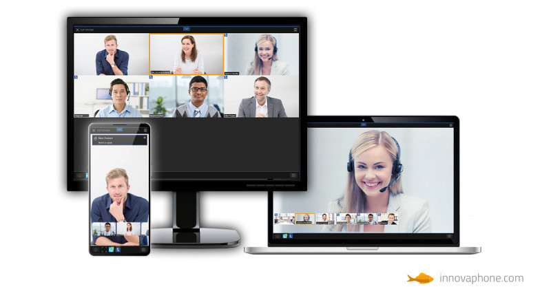 Una soluzione di videoconferenza completamente indipendente, che non richiede server esterni o sistemi di terze parti. Si differenzia da molte presenti sul mercato in quanto completamente integrata nell'innovaphone PBX. A ciò si aggiunge il tema della sicurezza: innovaphone Conferencing consente di realizzare conferenze audio e video sia on-premise che nel cloud privato, garantendo la massima protezione dei dati aziendali da attacchi esterni.