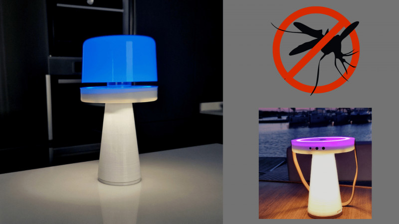 MB Lighting Studio comunica il lancio, sulla piattaforma Kickstarter il 20 Settembre, della prima lampada portatile di design contro le zanzare: LUCILLA.