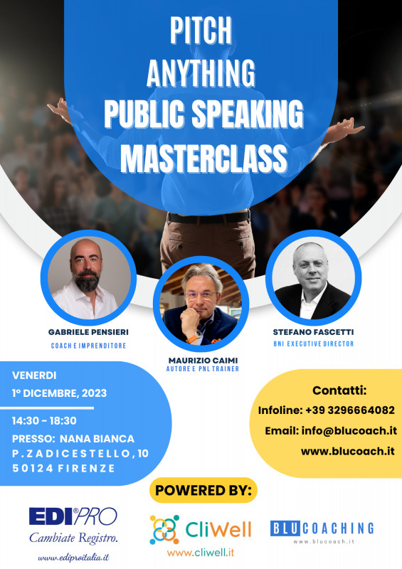 Credi fermamente nel valore di ciò che hai da dire, ma senti di non riuscire a trasmetterlo a pieno? Se la risposta è sì, la masterclass gratuita 