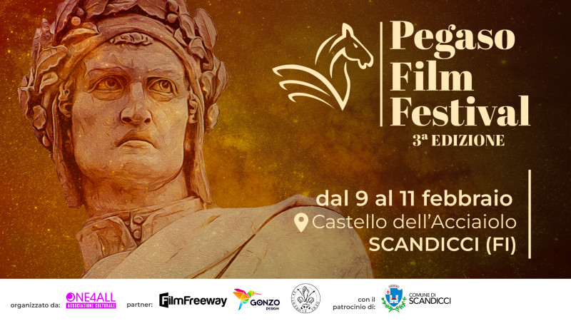 l Pegaso Film Festival, patrocinato dal Comune di Scandicci, si svolgerà dal 9 all'11 Febbraio al Castello dell'Acciaiolo. Il Festival porterà all'attenzione del pubblico le 22 opere finaliste, selezionate tra 427 cortometraggi da 27 nazioni. L'evento vedrà la partecipazione come giurati di professionisti del settore cinematografico locale come Matteo Vanni e Francesco Rossi, della produzione senese Kahuna Film, e Daniele Favilli noto attore di cinema, tv e teatro. Oltre alle proiezioni, ci saranno opere fuori concorso come il docufilm 