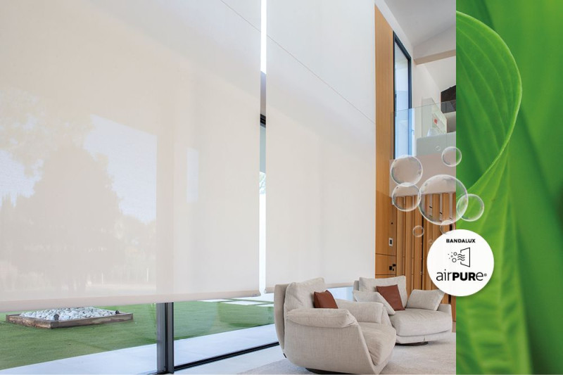 Risultato della costante innovazione tecnologica e all'impegno nei confronti dell'ambiente e del benessere delle persone, Bandalux presenta Airpure®, una tenda che incorpora una tecnologia in grado di purificare l'aria in qualsiasi spazio.