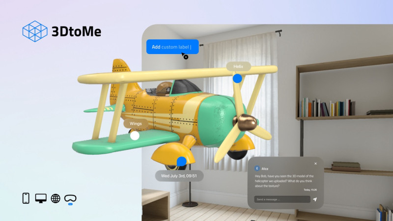 dilium, PMI italiana innovativa progettazione e nello sviluppo di progetti basati su Tecnologie di Frontiera per l'evoluzione digitale dei canali B2B e B2C ha lanciato app 3DtoMe, ora disponibile su Vision Pro Apple.