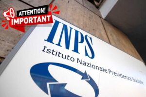 logo inps e scritta attenzione
